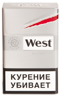 Сигареты WEST Silver Streamtec Filter Смола 6 мг/сиг, Никотин 0,5 мг/сиг, СО 6 мг/сиг.