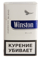 Сигареты WINSTON Blue Смола 6 мг/сиг, Никотин 0,5 мг/сиг, СО 7 мг/сиг.