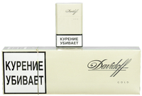 Сигареты DAVIDOFF Gold Смола 6 мг/сиг, Никотин 0,5 мг/сиг, СО 6 мг/сиг.