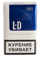 Сигареты LD Blue Смола 6 мг/сиг, Никотин 0,4 мг/сиг, СО 8 мг/сиг.