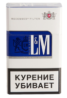 Сигареты LM Blue Label Смола 6 мг/сиг, Никотин 0,5 мг/сиг, СО 8 мг/сиг.