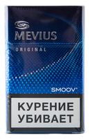 Сигареты MEVIUS Original Blue Смола 10 мг/сиг, Никотин 0,8 мг/сиг, СО 10 мг/сиг.