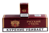 Сигареты РУССКИЙ СТИЛЬ красные Смола 10 мг/сиг, Никотин 0,8 мг/сиг, СО 10 мг/сиг.