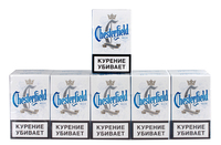 Сигареты CHESTERFIELD Blue Смола 6 мг/сиг, Никотин 0,5 мг/сиг, СО 7 мг/сиг.