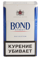 Сигареты BOND Street Blue Selection Смола 6 мг/сиг, Никотин 0,5 мг/сиг, СО 7 мг/сиг.
