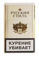 Сигареты РУССКИЙ СТИЛЬ белые Смола 4 мг/сиг, Никотин 0,3 мг/сиг, СО 6 мг/сиг.