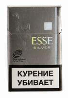 Сигареты ESSE Mini Silver Смола 1 мг/сиг, Никотин 0,1 мг/сиг, СО 1 мг/сиг.