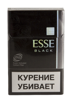Сигареты ESSE Mini Black Смола 4 мг/сиг, Никотин 0,4 мг/сиг, СО 3 мг/сиг.