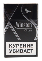Сигареты WINSTON Xsence Silver Смола 4 мг/сиг, Никотин 0,4 мг/сиг, СО 4 мг/сиг.