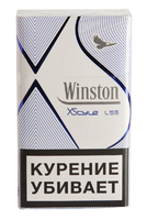 Сигареты WINSTON XStyle Blue Смола 6 мг/сиг, Никотин 0,5 мг/сиг, СО 7 мг/сиг.