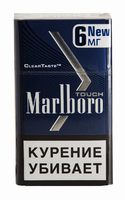 Сигареты MARLBORO Touch МЛТ 6 Blue  Смола 6 мг/сиг, Никотин 0,5 мг/сиг, СО 6 мг/сиг.