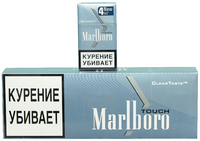 Сигареты MARLBORO Touch МЛТ 4 Blue Metal  Смола 4 мг/сиг, Никотин 0,3 мг/сиг, СО 3 мг/сиг.