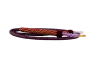 Шланг 186см фиолетовый плетёный держак (пластиковый мундштук)