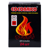 Уголь кокосовый СОСОBRICO Small 250 г 22 мм 24 брикета