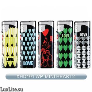 Купить Зажигалка LUXLITE XHD 101 WP MINI HEART-2 мини сердца