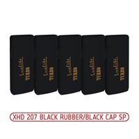 Зажигалка турбо LUXLITE XHD 207 BLACK RUBBER/BLACK CAP SP