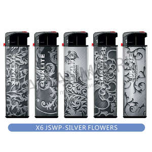 Купить Зажигалка LUXLITE X6 JSWP-Silver Flowers