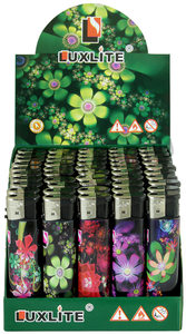 Купить Зажигалка с голограммным покрытием LUXLITE XHD 39 RSWP FLOWERS цветы