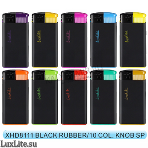 Купить Зажигалка LUXLITE XHD 8111 TWP-BLACK RUBBER 10 COLD KNOB SP