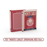 Карты игральные MONTE CARLO 707 (Premium) Red 54 шт