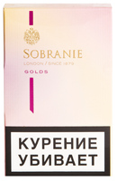 Сигареты SOBRANIE KS Mini Super Slims Gold Смола 4 мг/сиг, Никотин 0,4 мг/сиг, СО 3 мг/сиг.