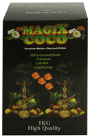 Уголь кокосовый MAGIX COCO 1 кг 96 брикетов