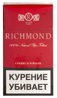 Сигареты RICHMOND Cherry Super Slim Смола 5 мг/сиг, Никотин 0,4 мг/сиг, СО 6 мг/сиг.