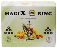 Уголь быстроразжигающийся MAGIX RING 35 мм