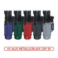 Зажигалка VIPER V3 ALU5 METALLIC/BLACK CAP SP