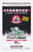 Картриджи STARBUZZ Ледяная Мята (Simply Mint) 4 шт 0% никотина