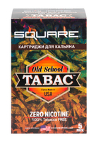 Картриджи SQUARE Табак (Old School Tabac) 4 шт 0% никотина