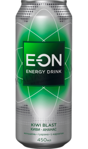 Купить Энергетический напиток E-ON 0,5л Kiwi Blast ж/банка