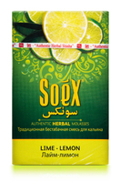Бестабачная смесь для кальяна SOEX 50 г лайм-лимон (LIME-LEMON)