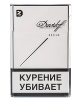Сигареты DAVIDOFF White Refine Смола 2 мг/сиг, Никотин 0,2 мг/сиг, СО 2 мг/сиг.