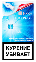 Сигареты ESSE Exchange (яблоко с ментолом) Смола 4 мг/сиг, Никотин 0,3 мг/сиг, СО 2 мг/сиг.