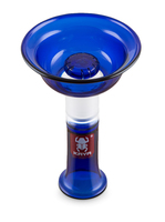 Чаша стеклянная KAYA Disc-4-tex Blue, высота 13.2 см, диаметр 8.8 см, глубина 3.1 см