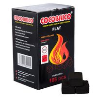 Уголь кокосовый СОСОBRICO Flat 1 кг 108 брикетов