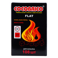 Уголь кокосовый СОСОBRICO Flat 1 кг 108 брикетов