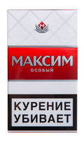 Сигареты МАКСИМ Особый Красный Смола 9 мг/сиг, Никотин 0,7 мг/сиг, СО 9 мг/сиг.