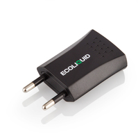 Адаптер 220В EGO-USB плоский чёрный