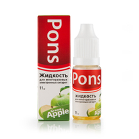 Жидкость PONS 10 мл 11 мг Зелёное яблоко
