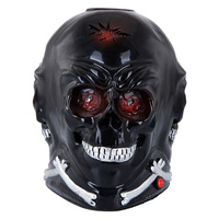 Кальян LUX Л173 Black Skull 60 см (Череп светильник с зарядкой)