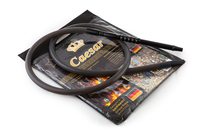 Шланг силиконовый CAESAR 184см чёрный (металлический мундштук)