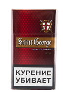 Сигареты SAINT GEORGE Compact Red  Смола 9 мг/сиг, Никотин 0,5 мг/сиг, СО 10 мг/сиг.