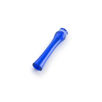 Дрип-тип (мундштук) стеклянный удлиненный синий