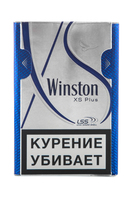 Сигареты WINSTON XS Plus Blue Смола 6 мг/сиг, Никотин 0,5 мг/сиг, СО 7 мг/сиг.
