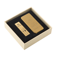 Зажигалка MIGE GOLD спираль с USB кабелем в ассортименте