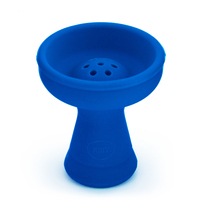 Чаша силиконовая AMY DELUXE (синяя) высота 9 см, диаметр 8 см, глубина 1.8 см
