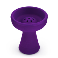 Чаша силиконовая AMY DELUXE (фиолетовая) высота 9 см, диаметр 8 см, глубина 1.8 см
