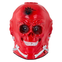Колба LUX Skull 22.5 см красная с подсветкой